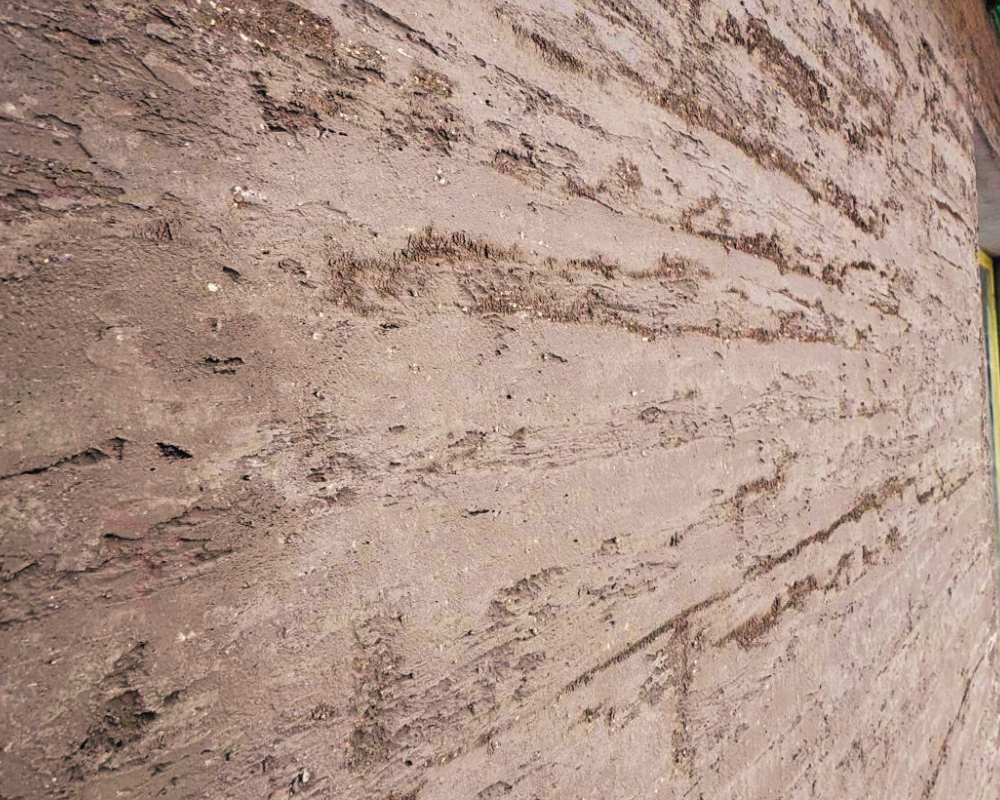 Designwand koloriert